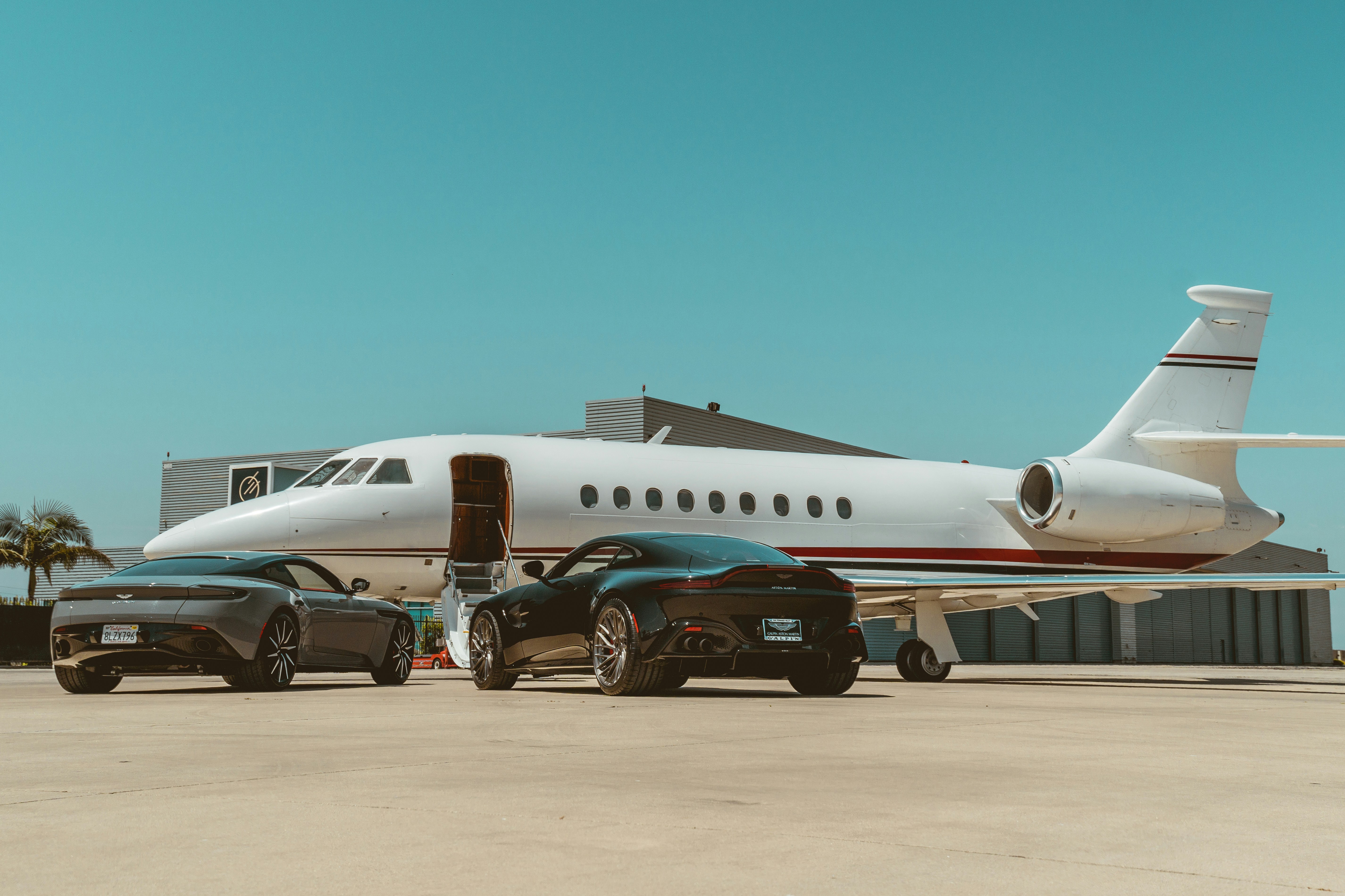 Private Jet on tarmac